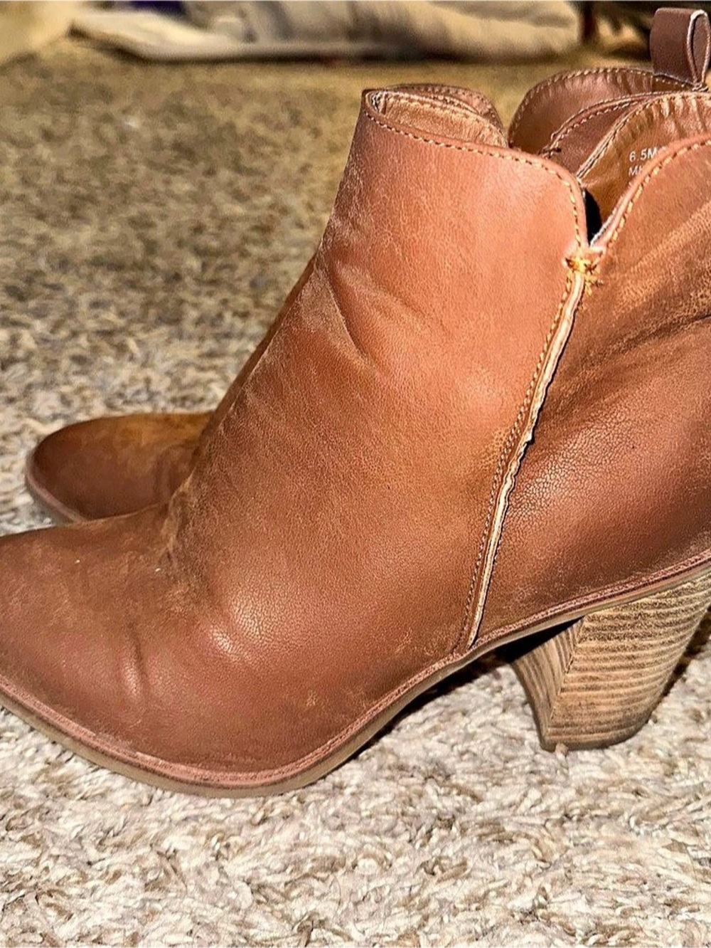 MIA Heeled Ankle Boots Brown US 6